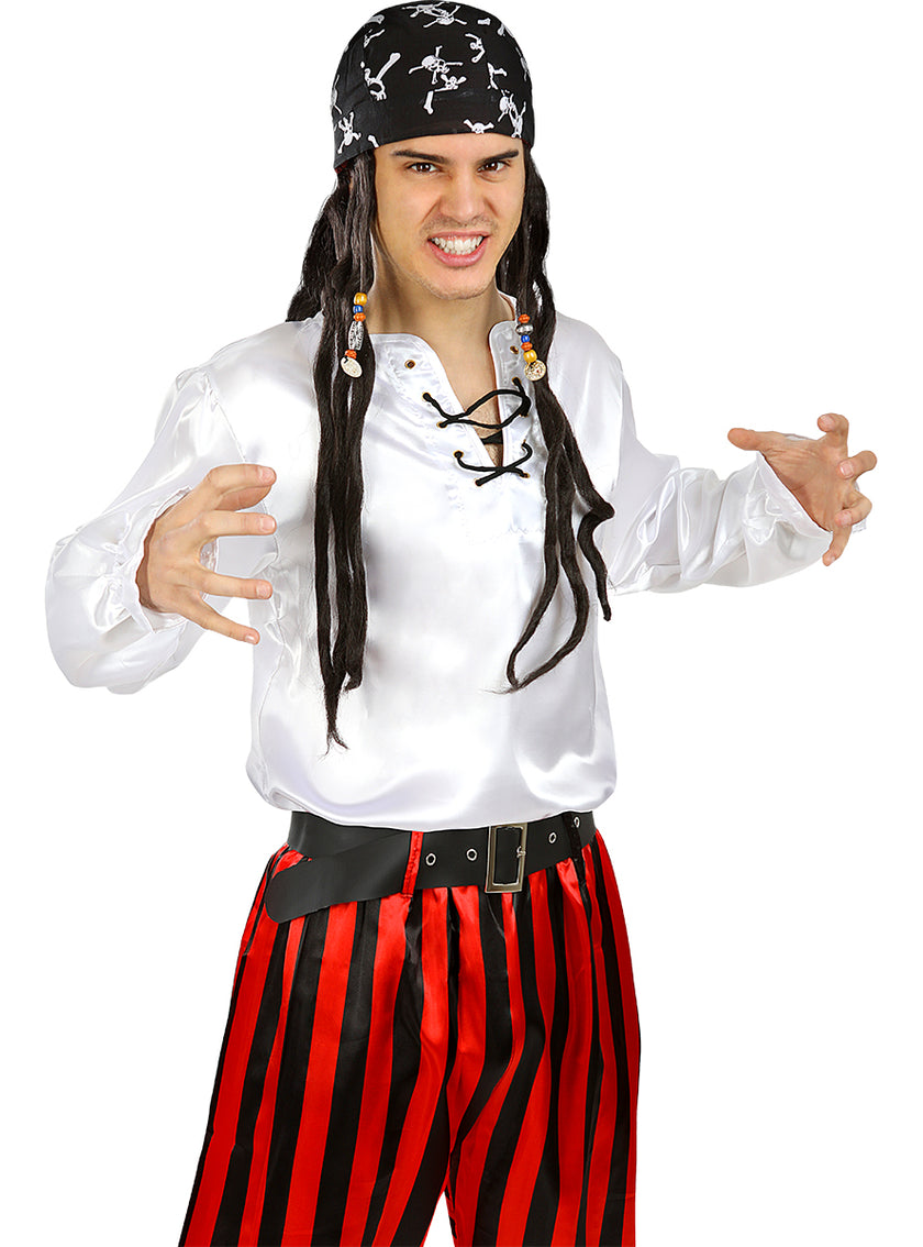 Chemise pirate blanche