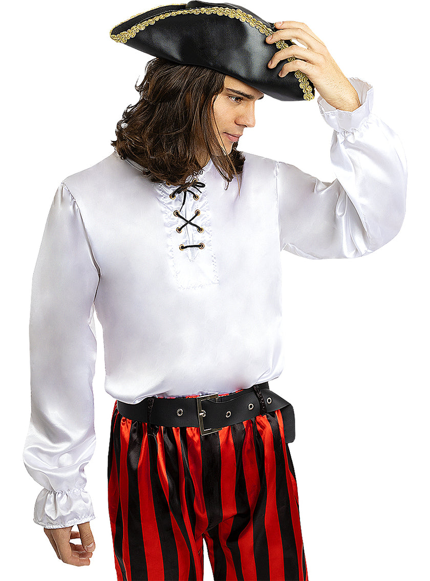 Chemise pirate blanche