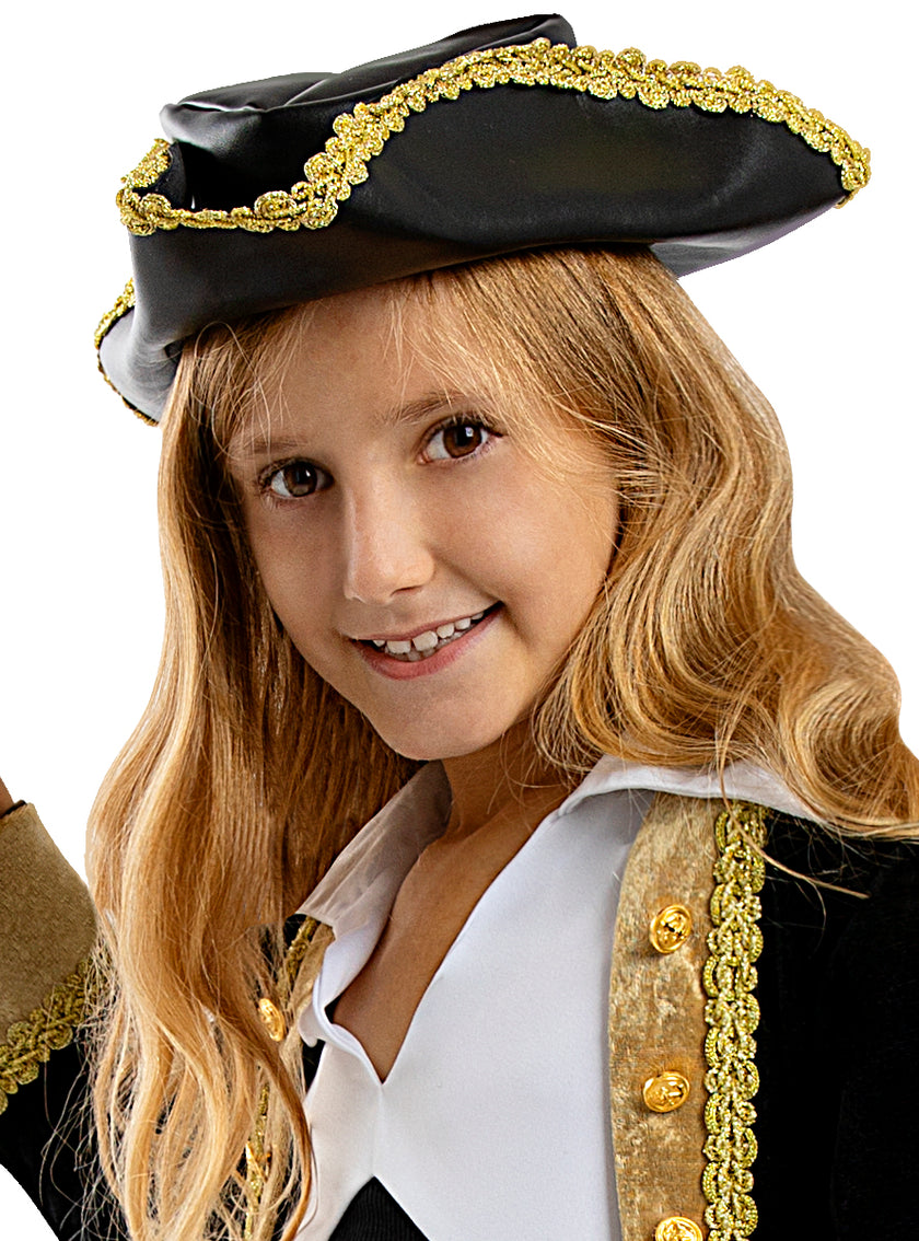 Chapeau colonial noir enfant