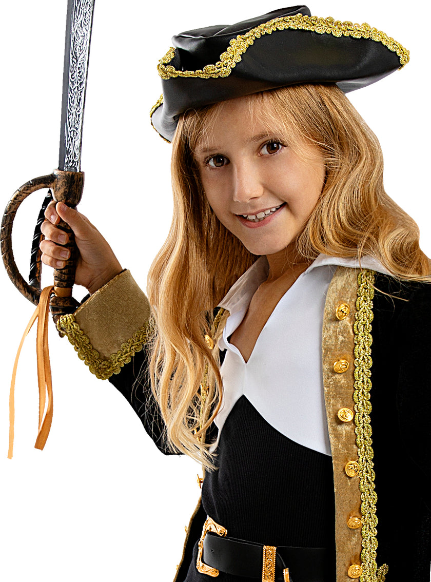 Chapeau colonial noir enfant