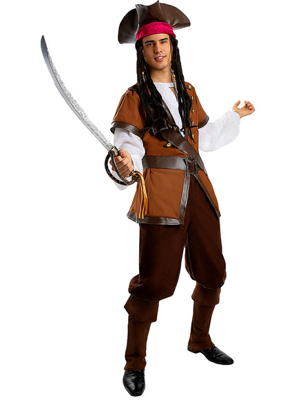Chapeau pirate marron