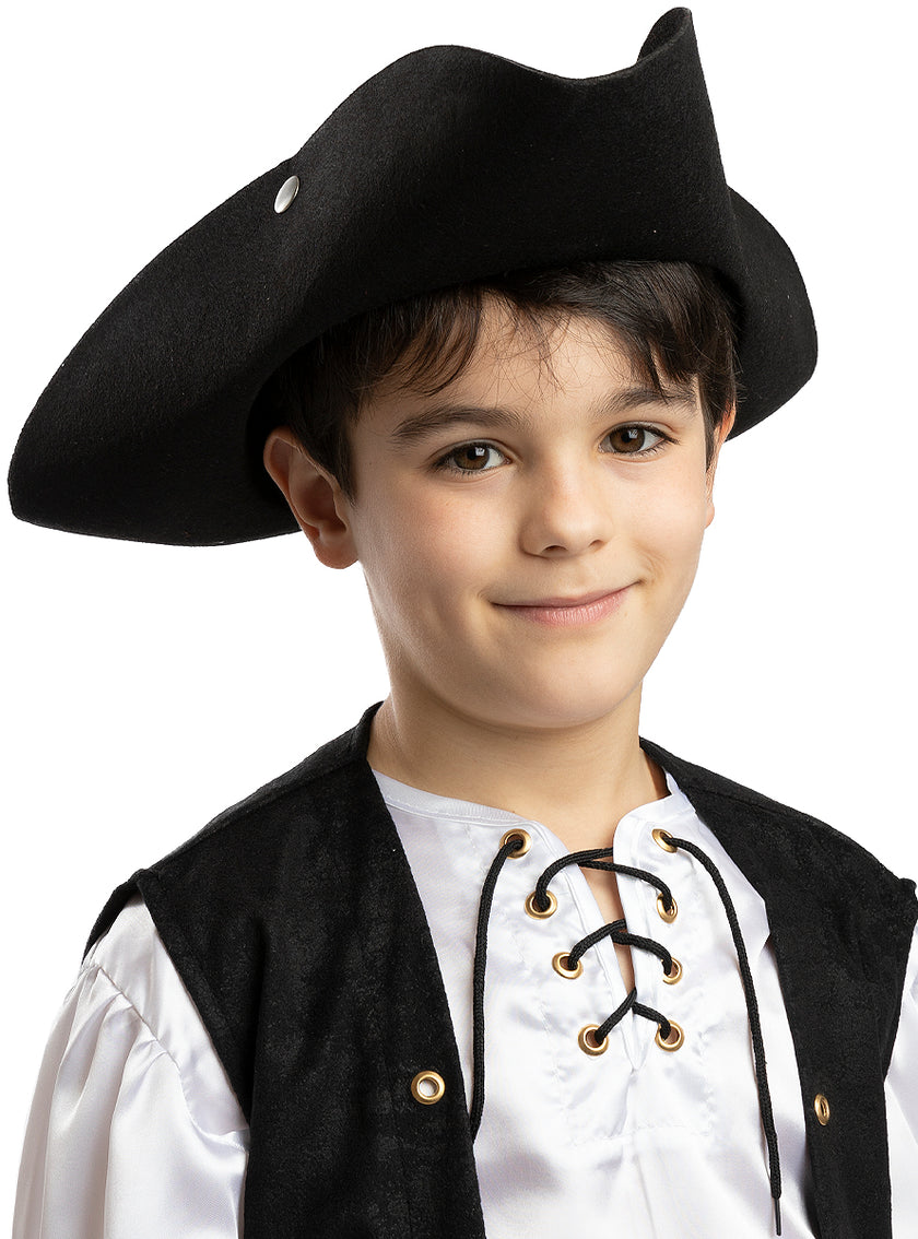 Chapeau pirate noir enfant