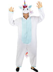 Déguisement licorne bleue onesie adulte