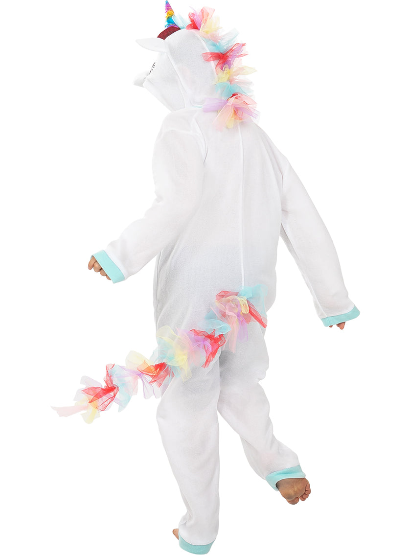 Déguisement licorne bleue onesie pour enfant