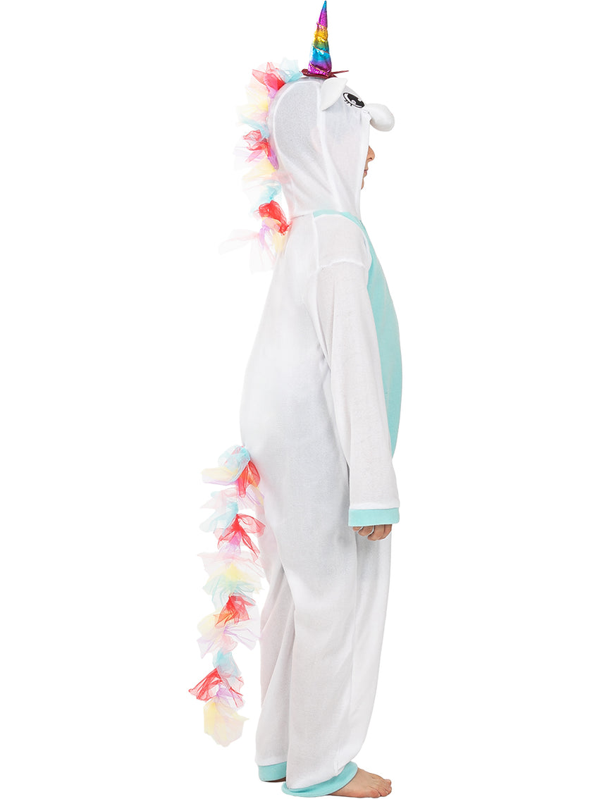 Déguisement licorne bleue onesie pour enfant