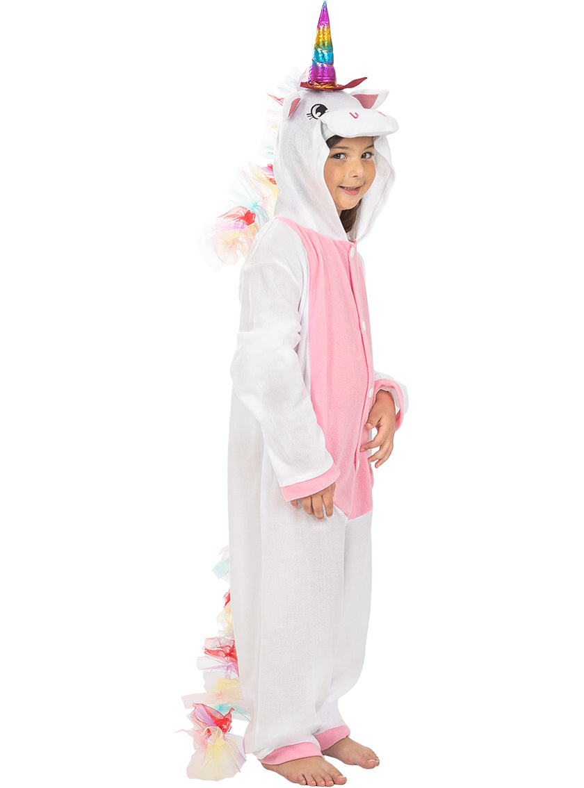 Déguisement licorne rose onesie pour enfant
