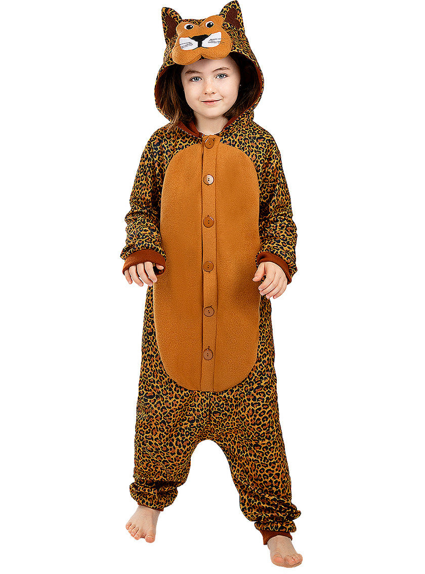 Déguisement léopard onesie enfant