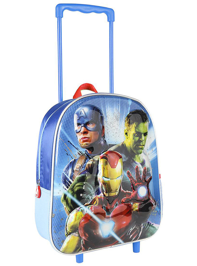 Sac à dos à roulettes 3D Avengers métallisé