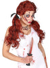 Perruque poupée rousse femme