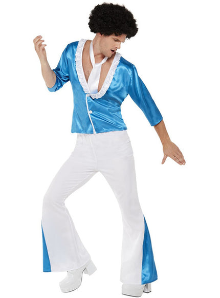 Déguisement années 70 disco blanco homme