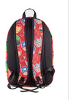 Sac à dos Marvel rouge à motifs