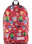 Sac à dos Marvel rouge à motifs