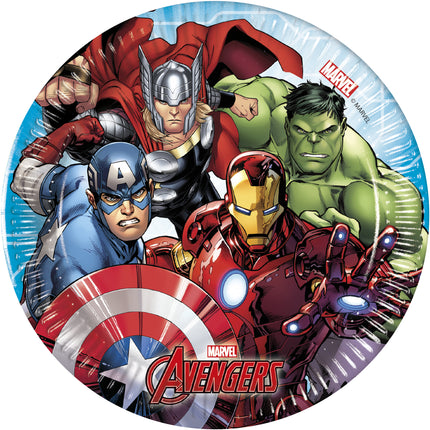 8 assiettes Avengers (20cm) - Mighty Avengers