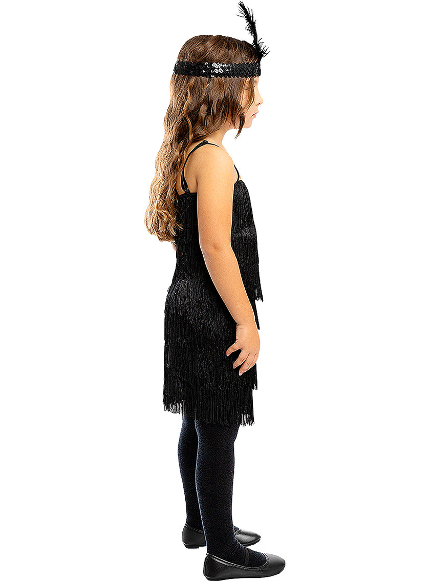 Déguisement charleston noir fille