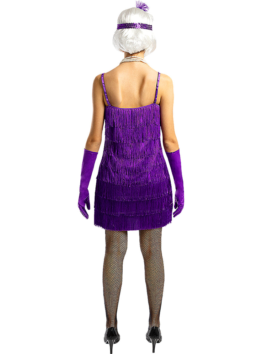 Déguisement charleston années 20 violet