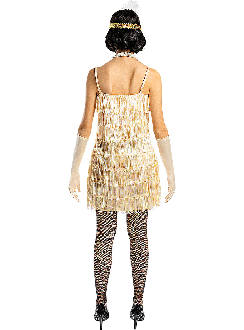 Déguisement charleston années 20 doré