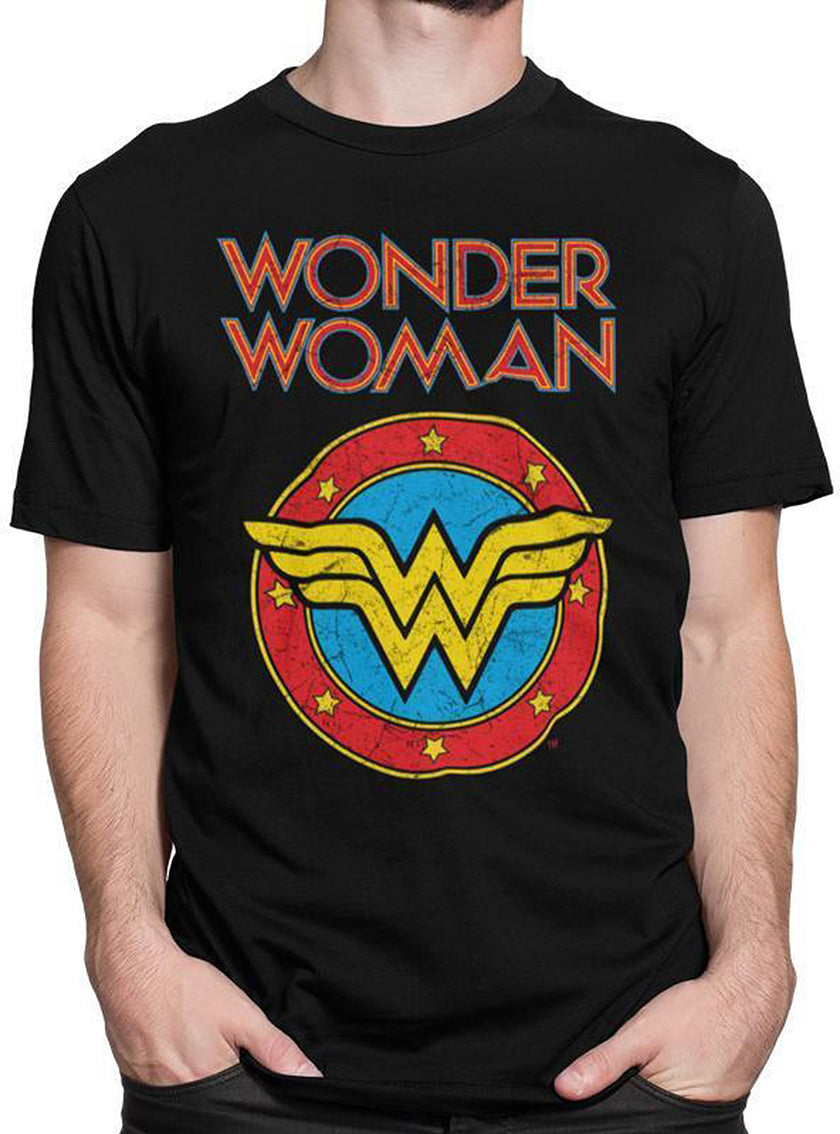 T-shirt Wonder Woman Logo Vintage
