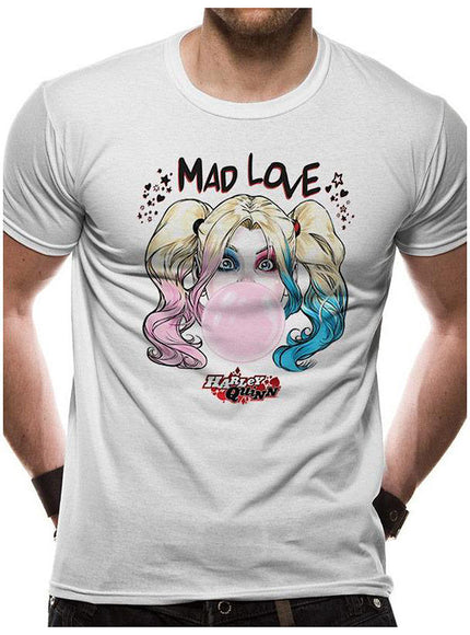 T-shirt Harley Quinn blanc Mad Love