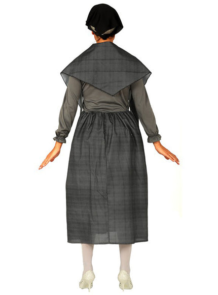 Déguisement grand-mère gris femme