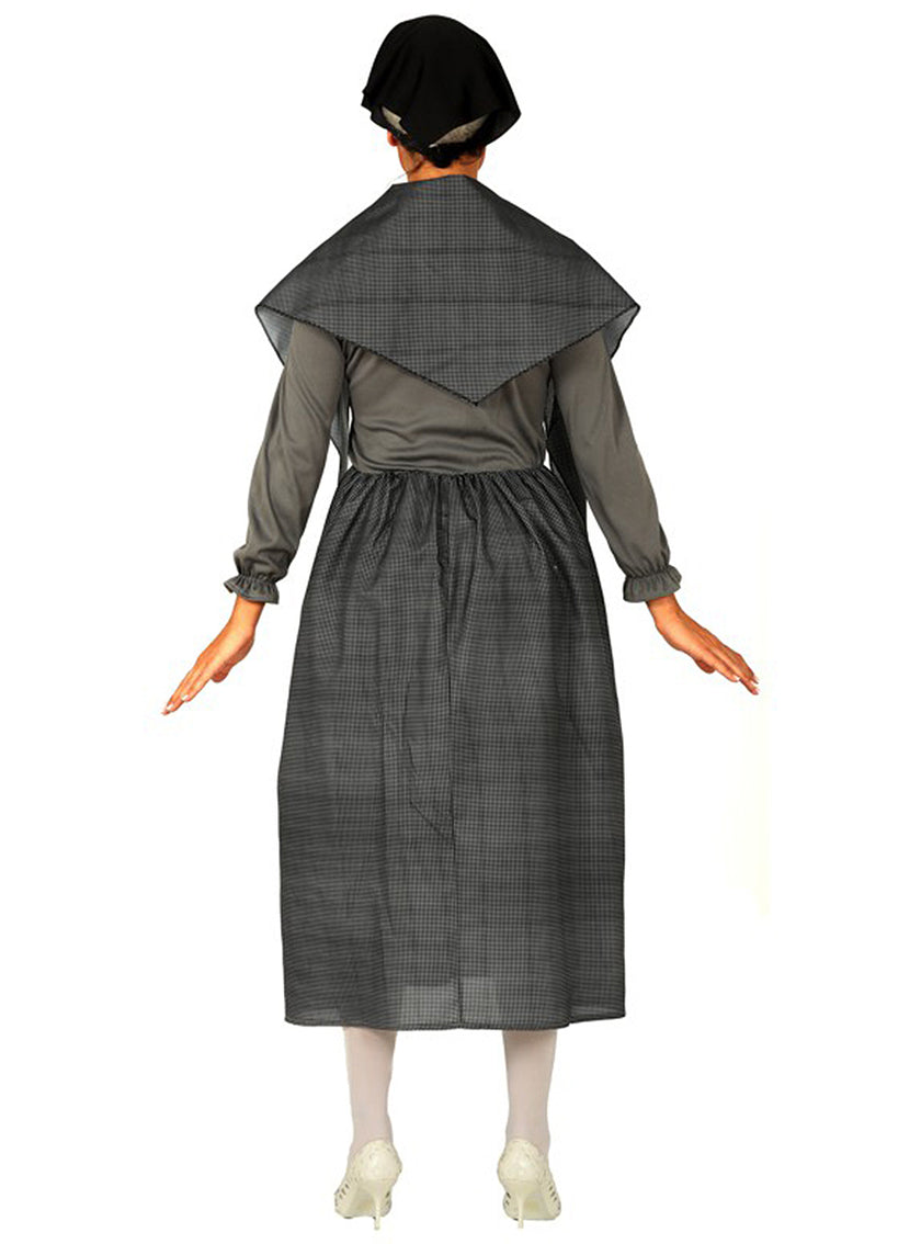 Déguisement grand-mère gris femme
