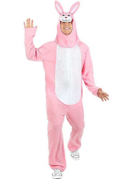 Déguisement lapin rose adulte
