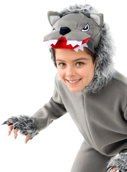 Déguisement loup gris enfant