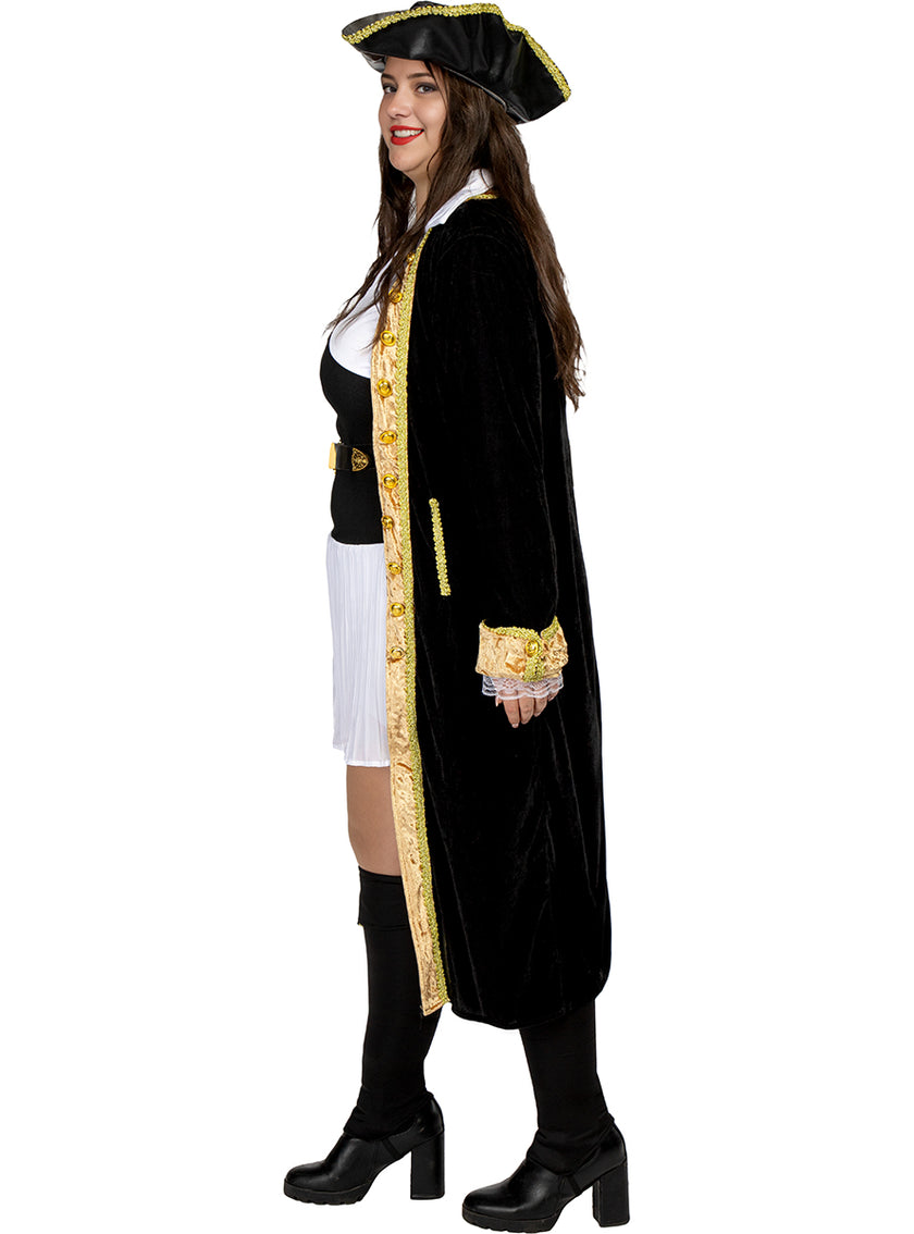 Déguisement pirate deluxe femme grande taille - Collection colonial