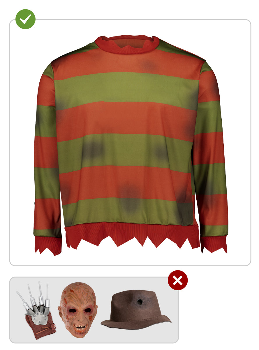 Pull de Freddy Krueger grande taille - Les Griffes de la Nuit