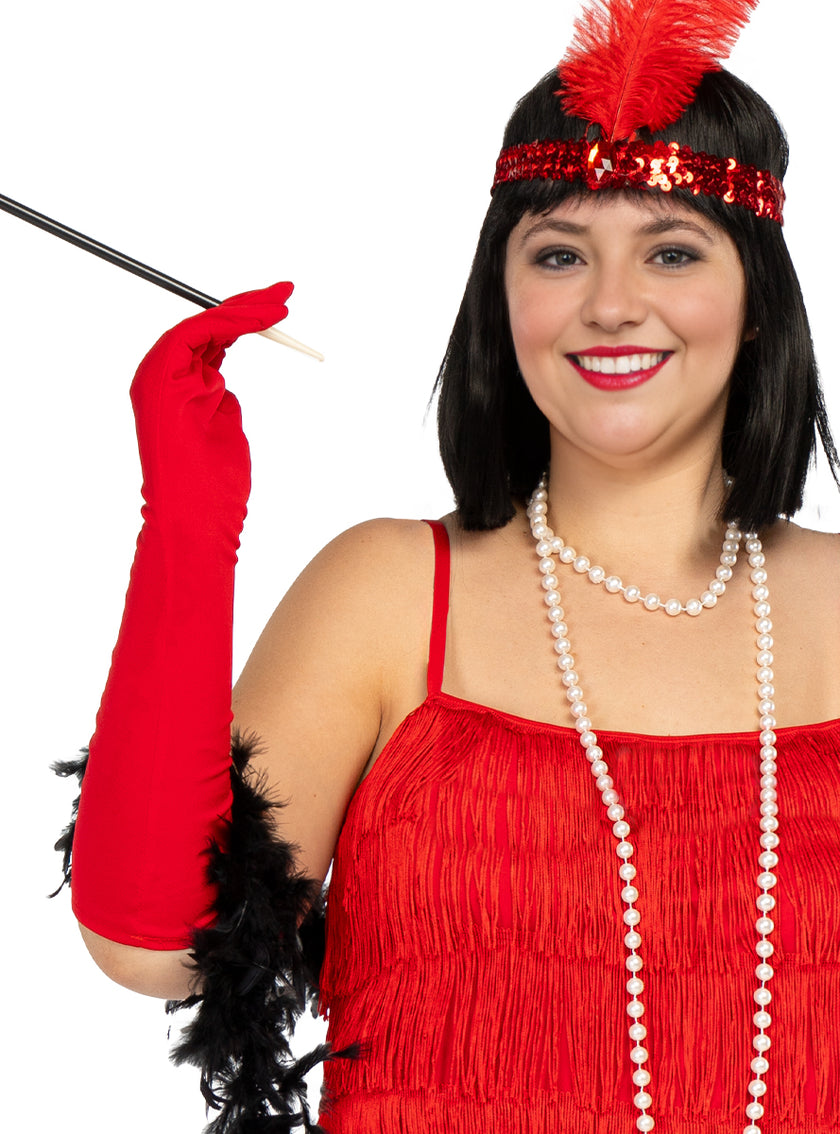 Déguisement charleston années 20 rouge grande taille