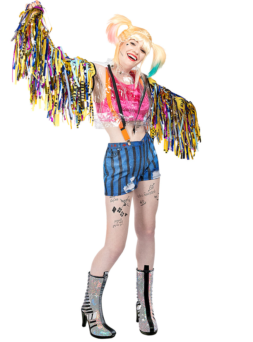 Déguisement Harley Quinn franges grande taille - Birds of Prey