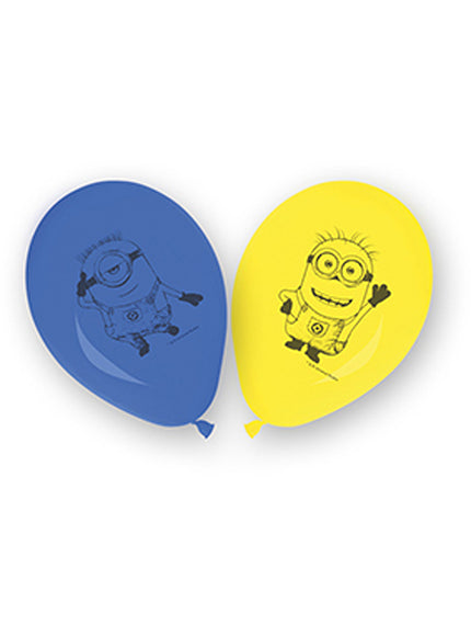 8 ballons Minions (27 cm) - Lovely Minions