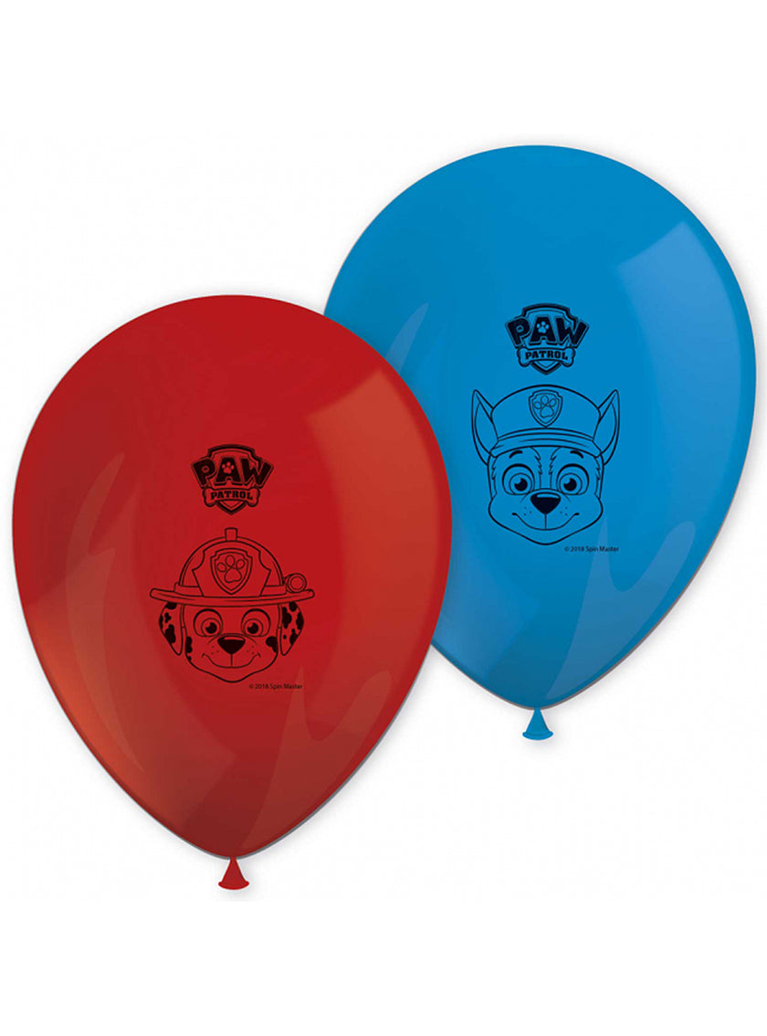 8 ballons la Pat'Patrouille (27 cm) - Paw Patrol Ready For Action