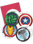 6 invitations Avengers - Mighty Avengers