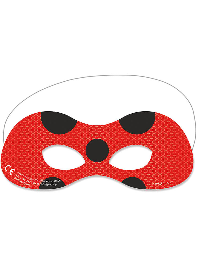 6 masques de Ladybug - Miraculous : Les Aventures de Ladybug et Chat Noir