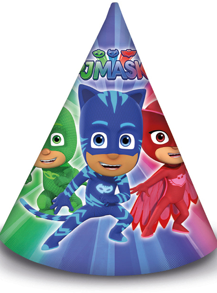 6 chapeaux anniversaire Pyjamasques