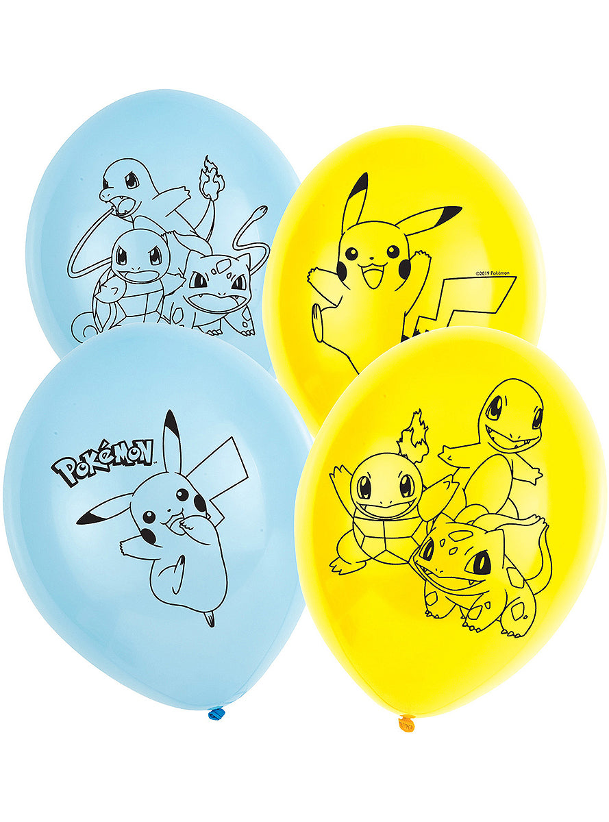 6 ballons Pokémon