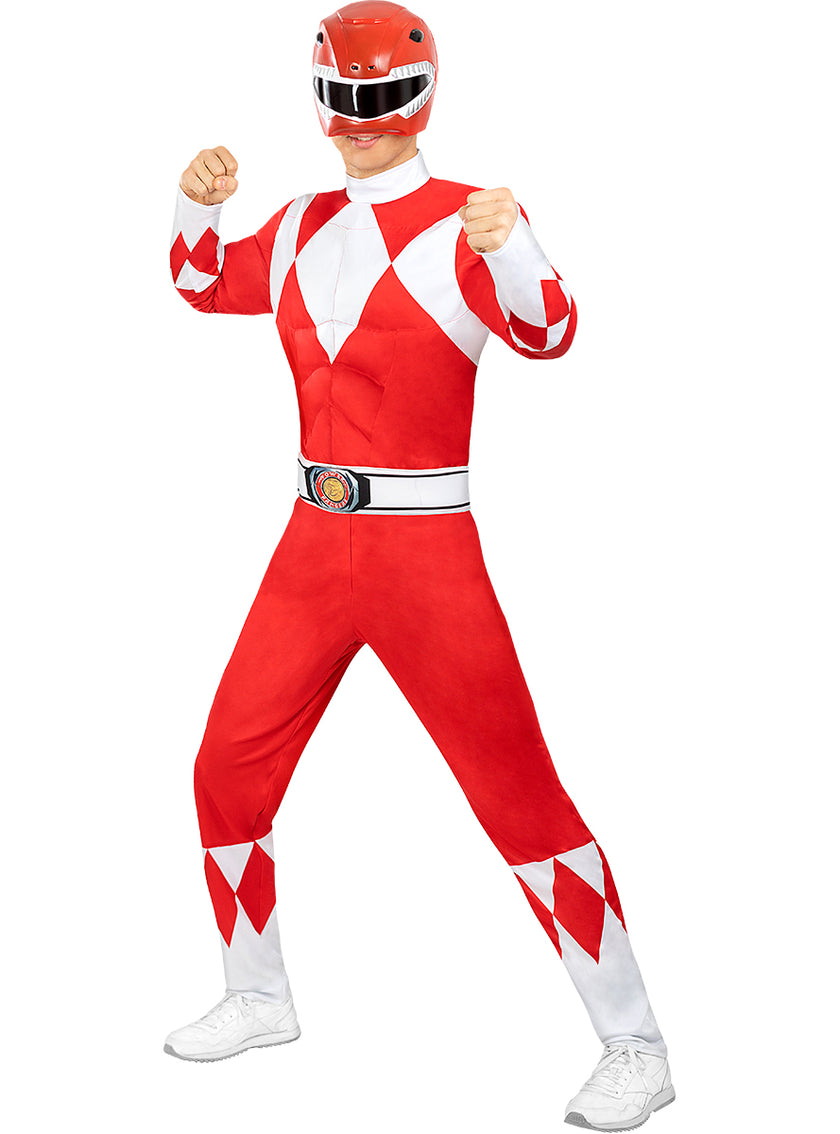 Déguisement de Power Ranger rouge adulte