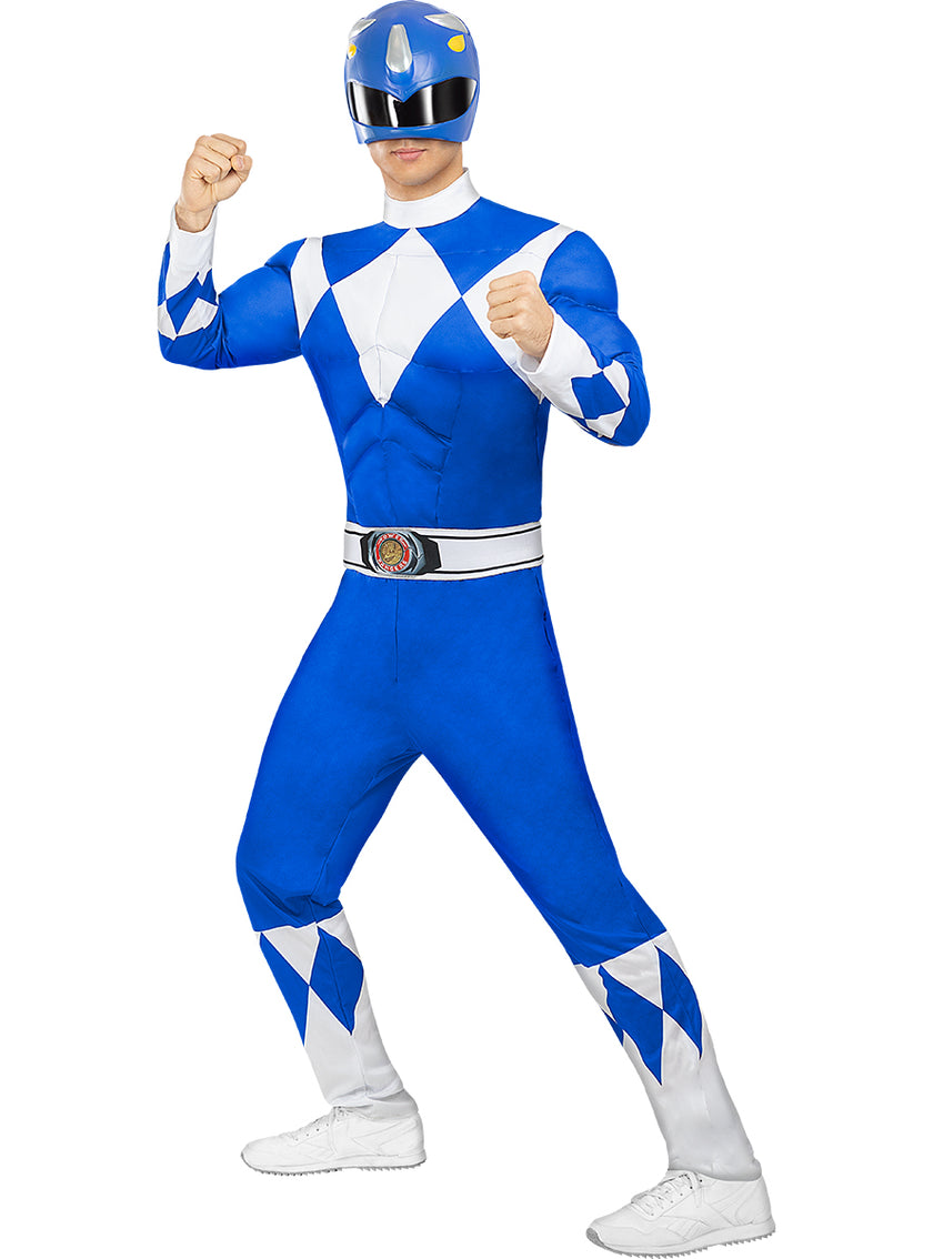 Déguisement de Power Ranger bleu adulte