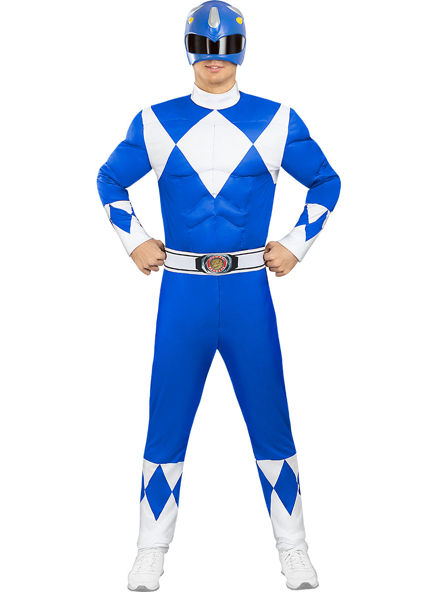 Déguisement de Power Ranger bleu adulte