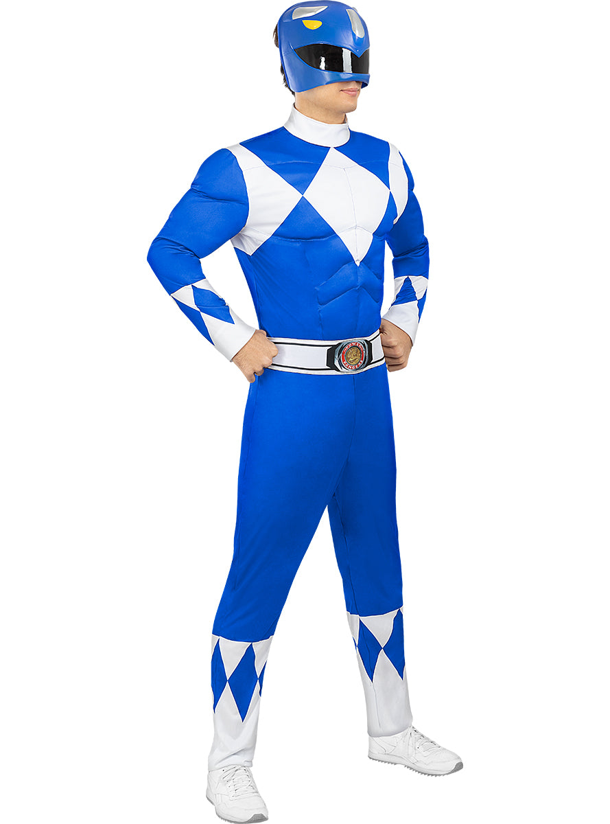 Déguisement de Power Ranger bleu adulte