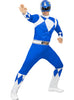 Déguisement de Power Ranger bleu adulte