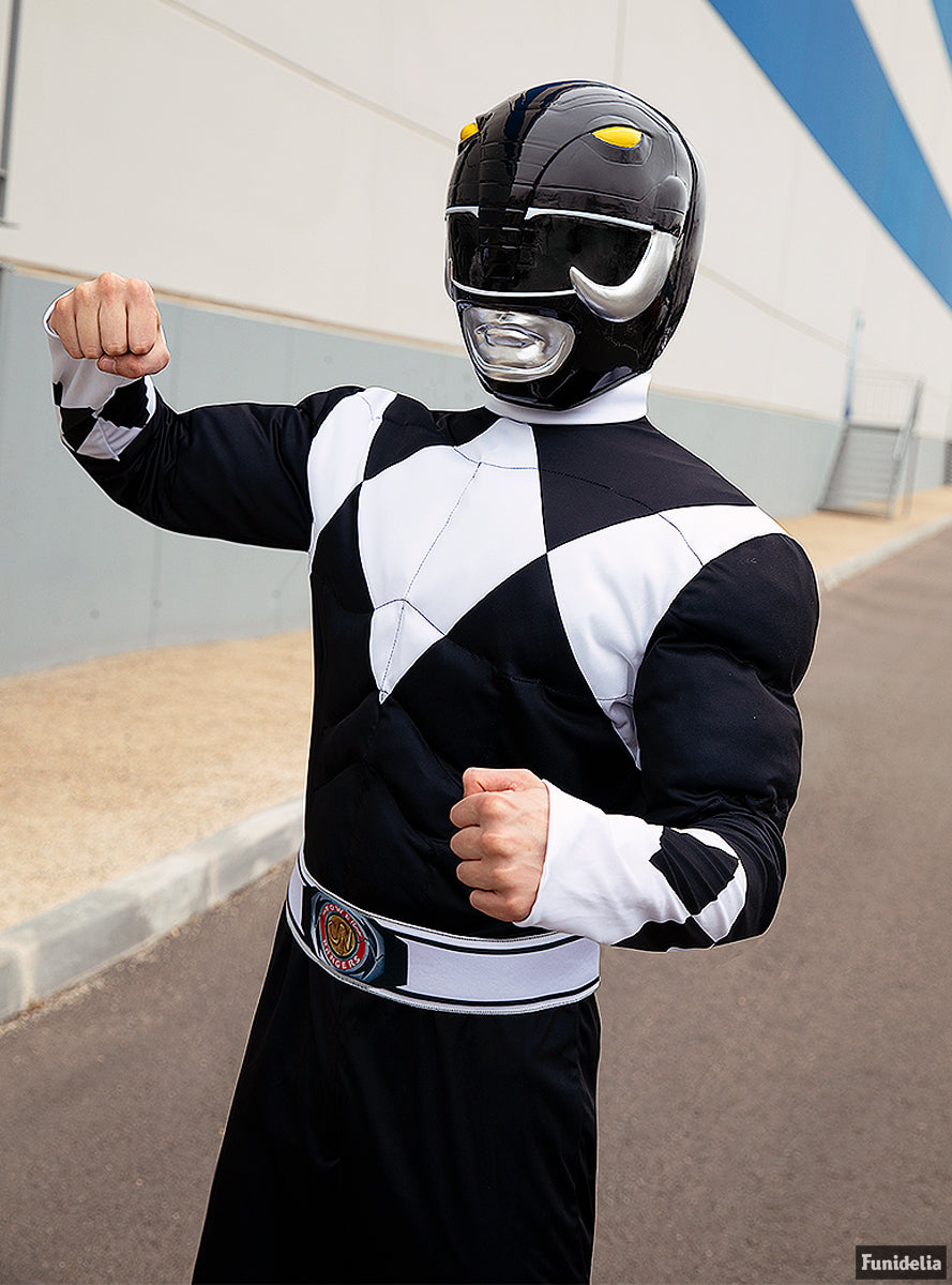 Casque Power Ranger Noir adulte