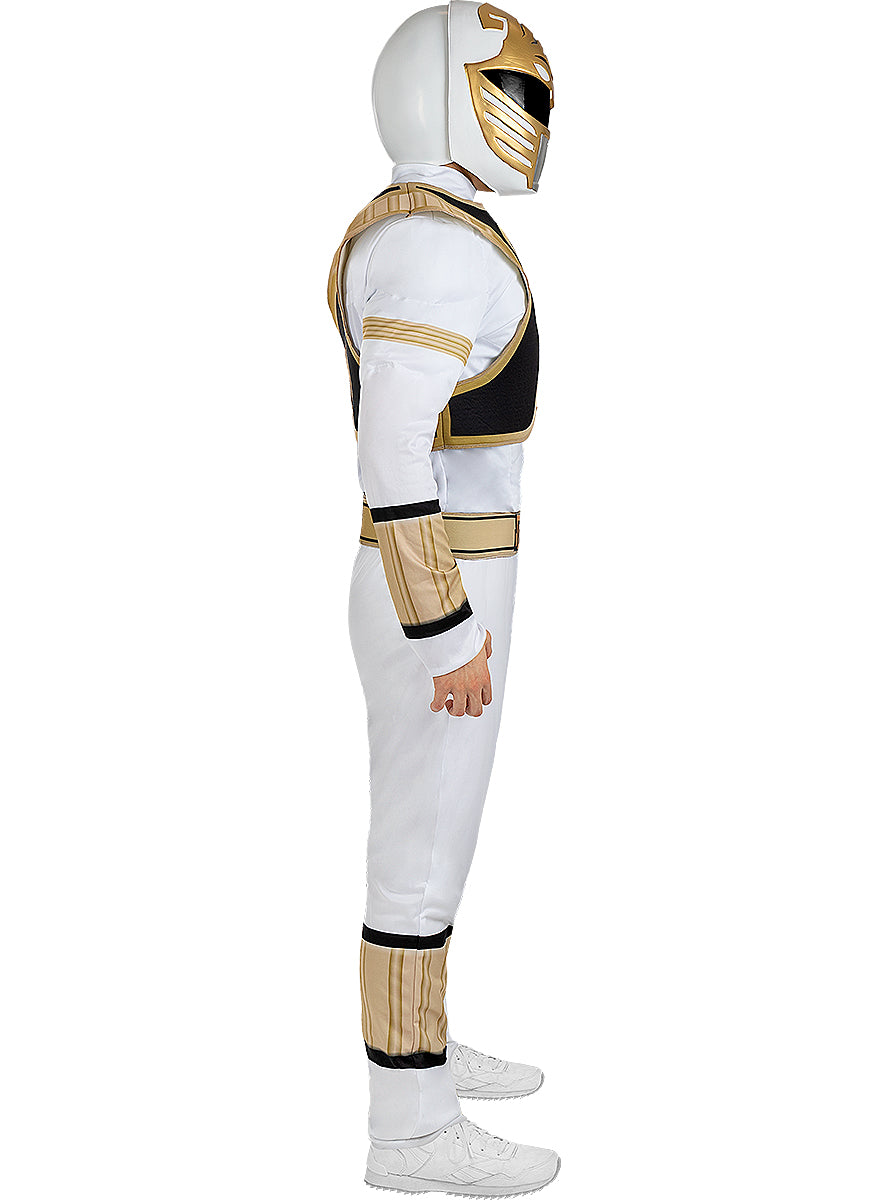 Casque Power Ranger Blanc adulte