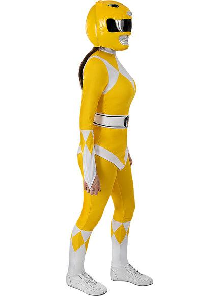 Casque Power Ranger Jaune adulte