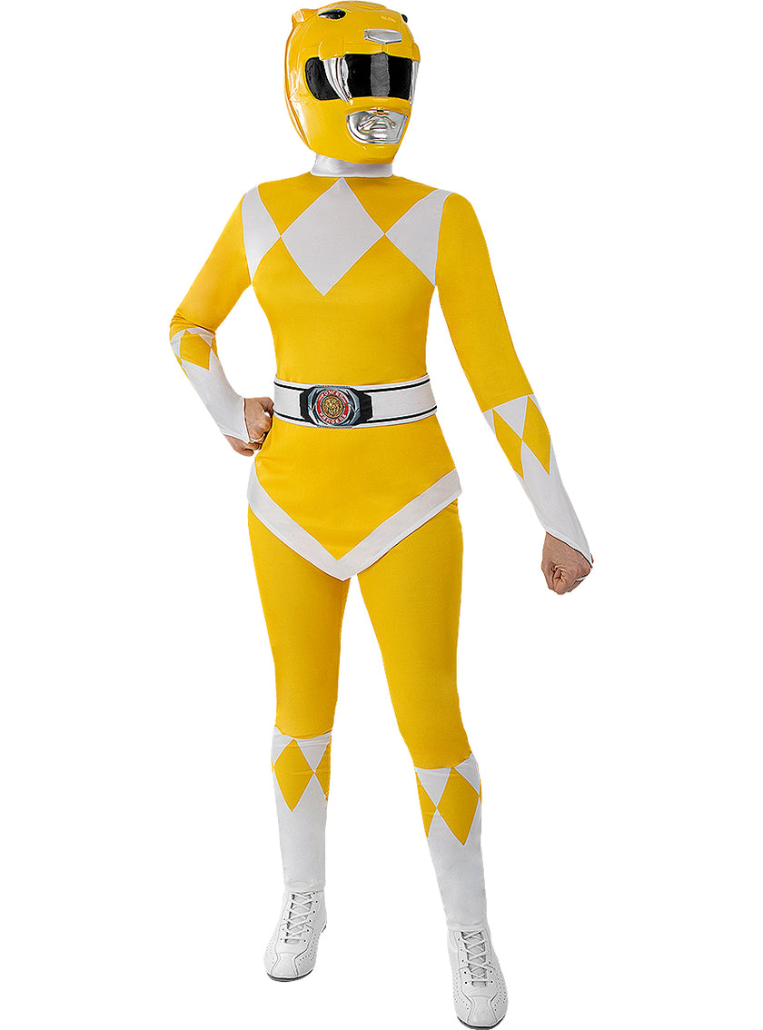 Casque Power Ranger Jaune adulte