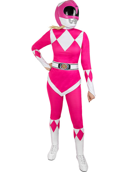 Casque Power Ranger Rose adulte