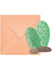 6 invitations cactus - Lama