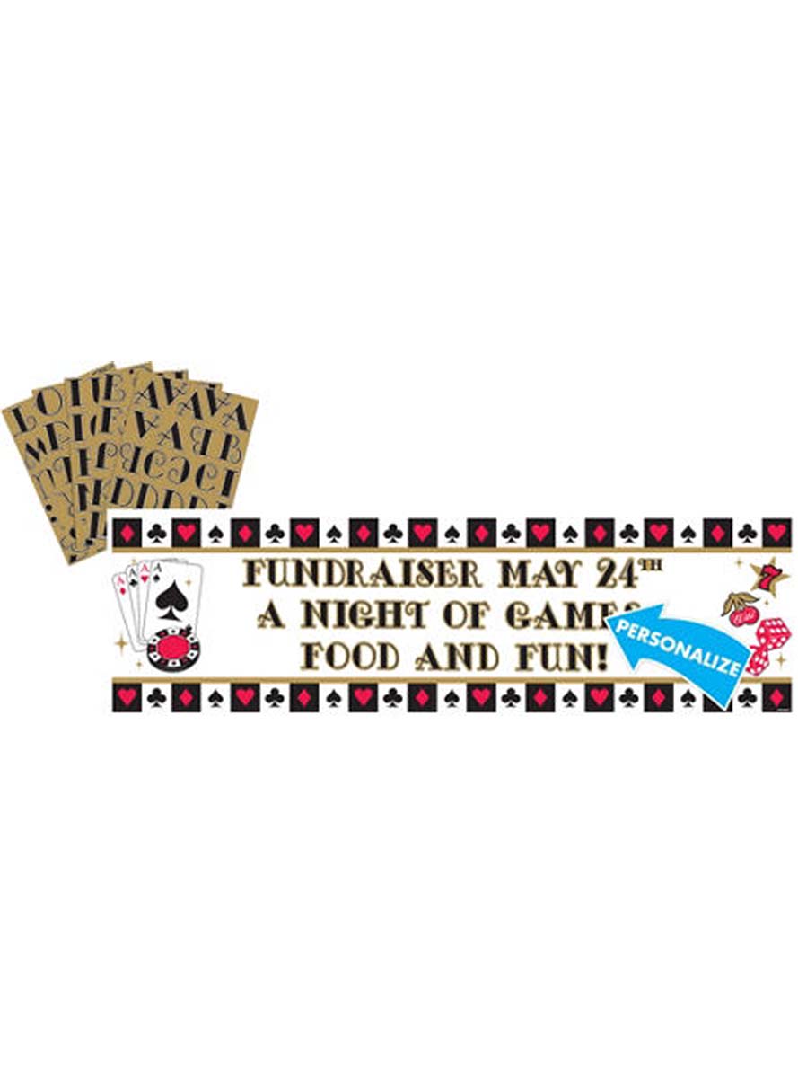 Bannière de poker personnalisable