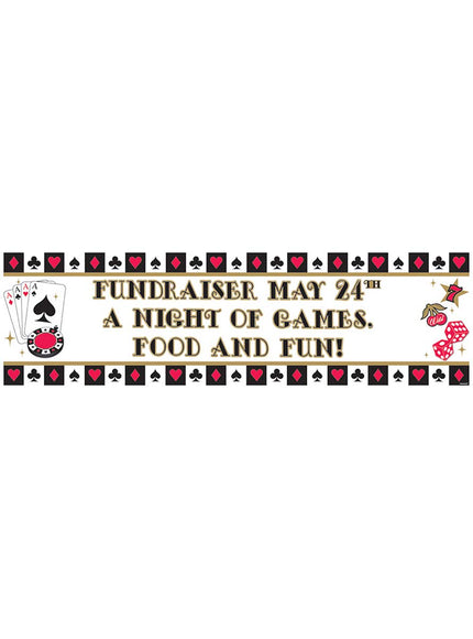 Bannière de poker personnalisable