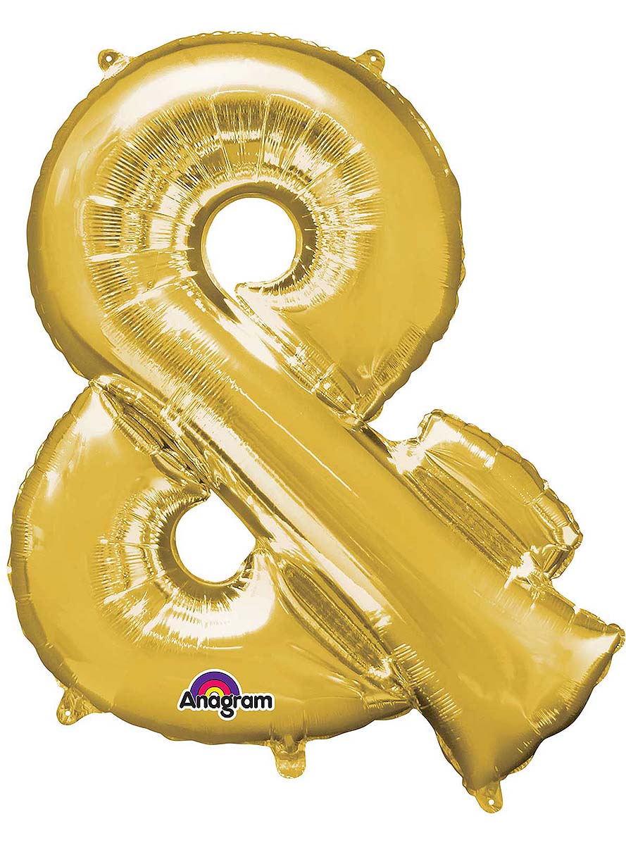 Ballon aluminium lettre & doré (76 cm)